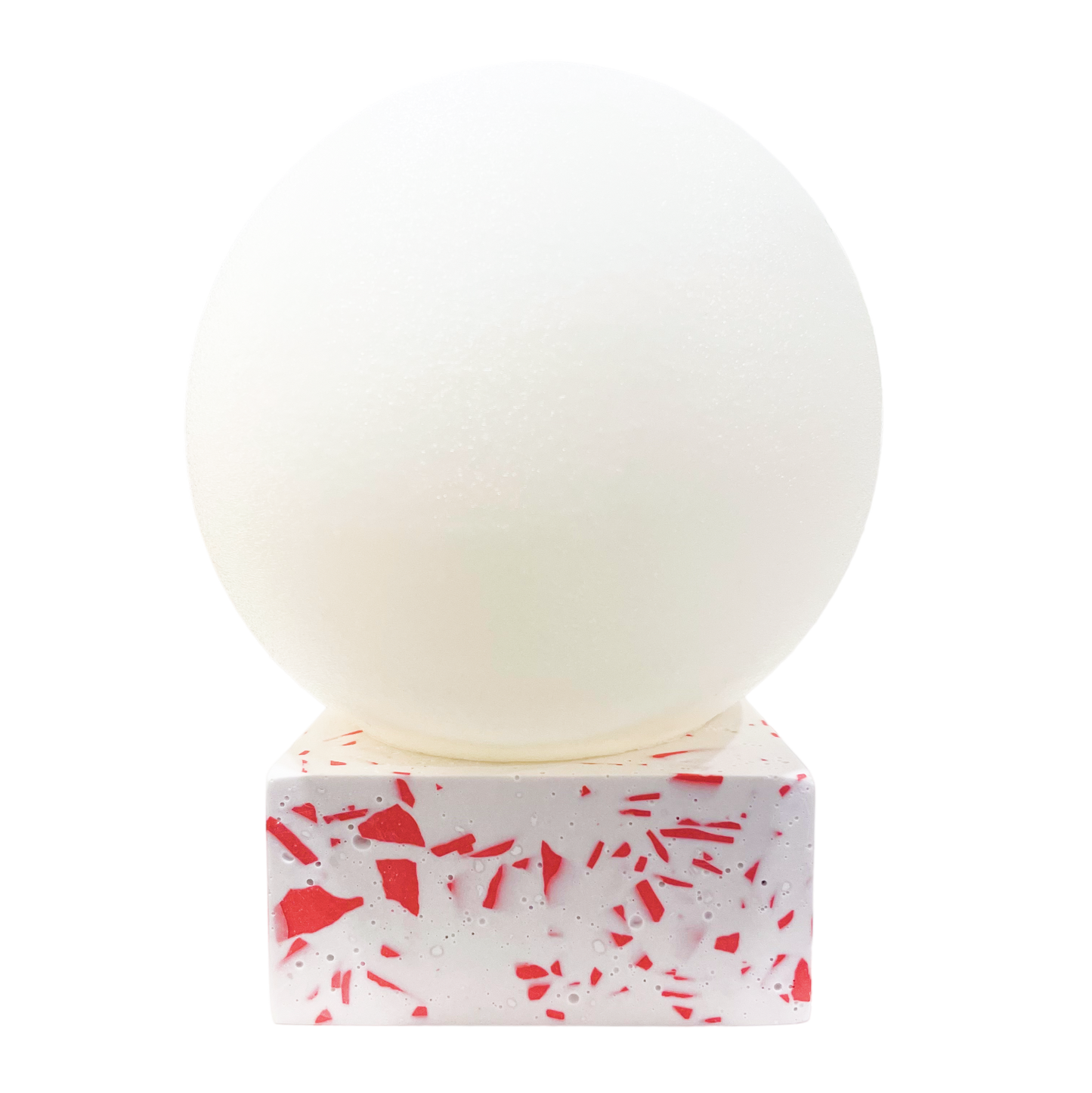 Scarlet Red Terrazzo Egg